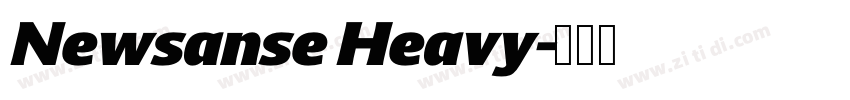 Newsanse Heavy字体转换
